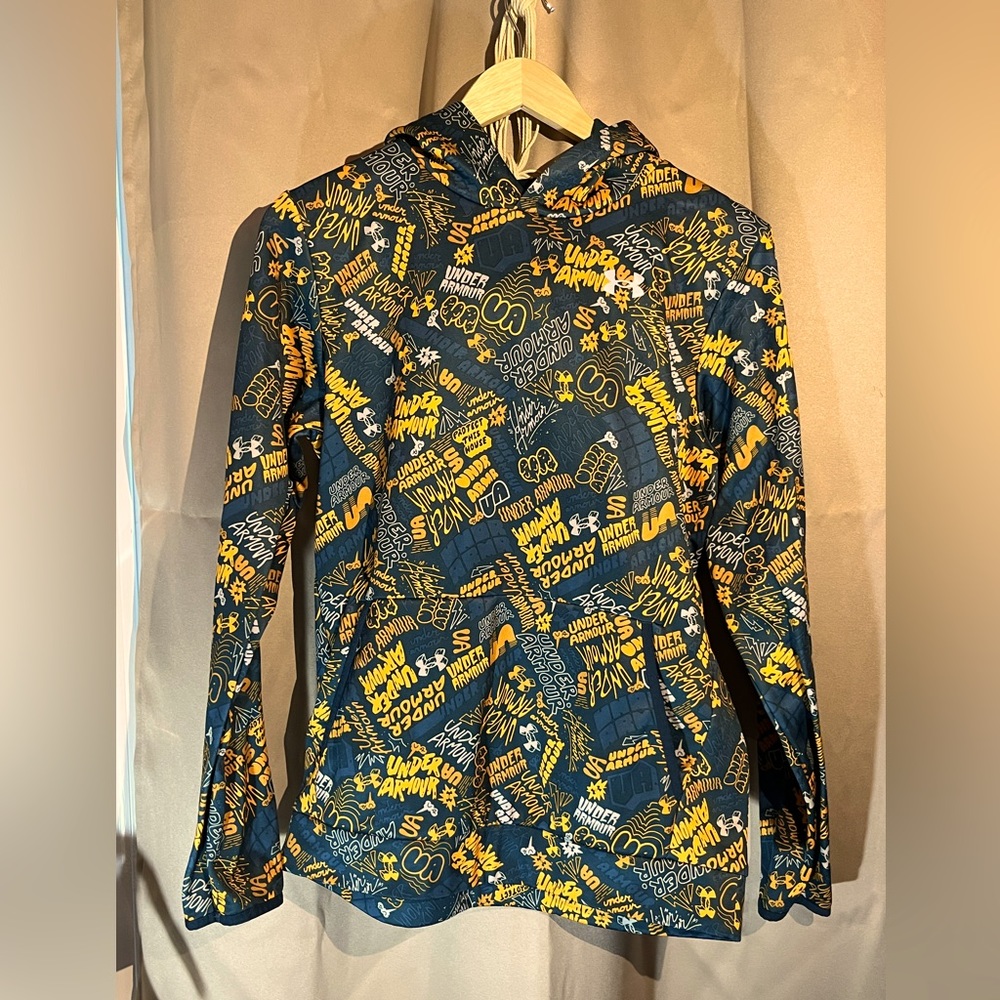 3 for $25 ❤️ Under Armour Graffiti Hoodie Sweatshirt Youth XL Graphic Print Logo